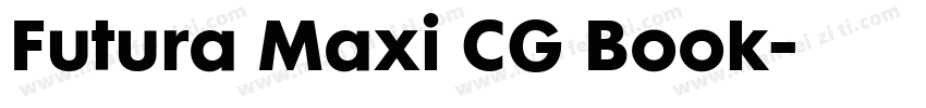 Futura Maxi CG Book字体转换
